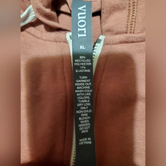 Vuori Women's Rust Colored Zip-Up Hoodie - Picture 5 of 5